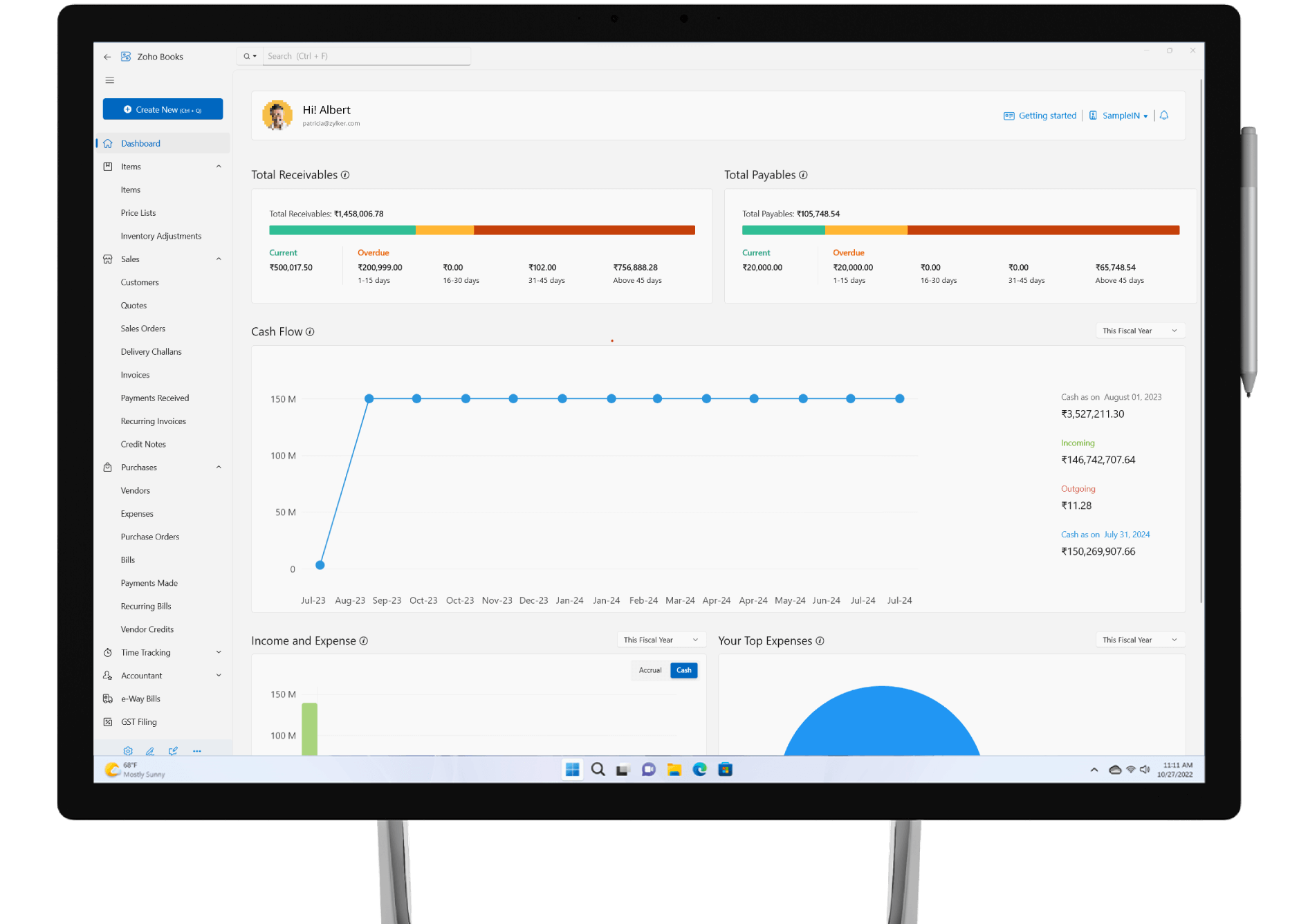 Zoho Books desktop app