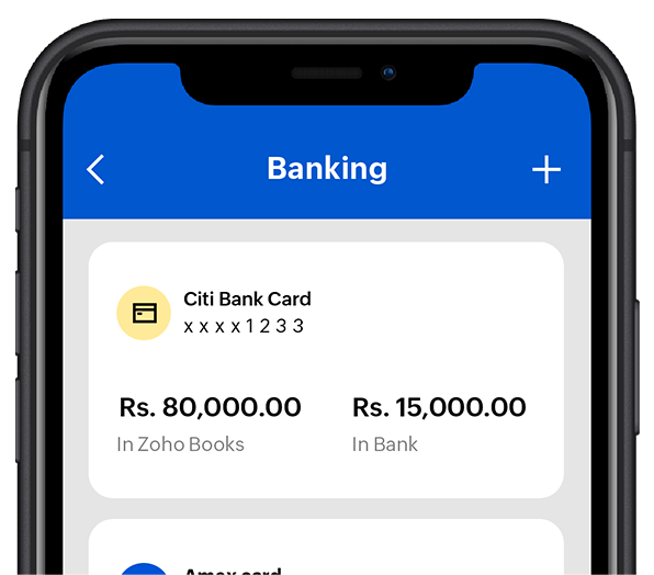 Zoho Books mobile app